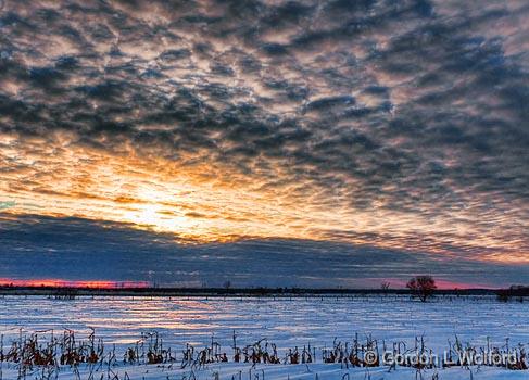 Snowscape Sunset_13596.jpg - Photographed at Ottawa, Ontario - the capital of Canada.